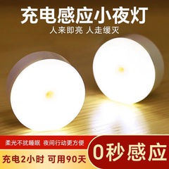 智能人体感应小夜灯led充电感应床头夜灯卫生间楼梯入户走廊灯