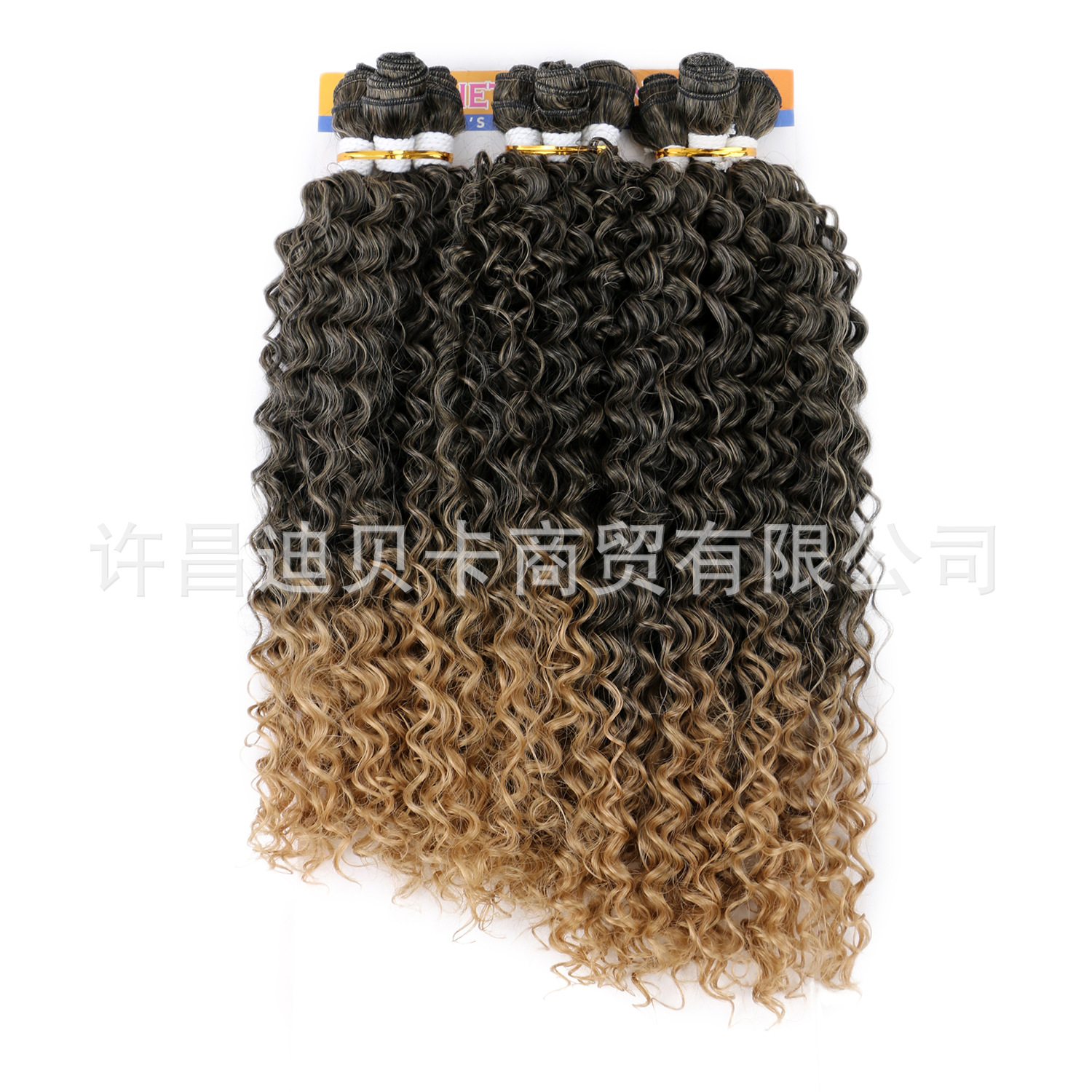 Comercio exterior transfronterizo fibra química onda de agua cortina de cabello nueve piezas conjunto de seda europea y americana no alta temperatura jacquard roll DEP cortina de cabello