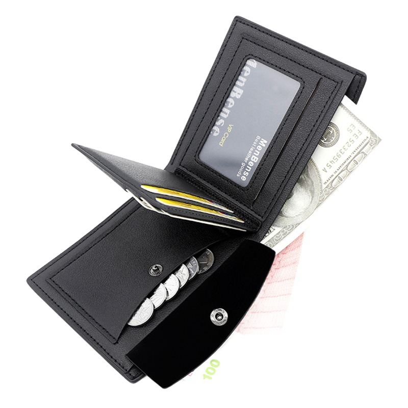 Nueva cartera corta para hombres Comercio exterior Venta caliente retro horizontal hombres transfronterizos multi-Tarjeta cartera fábrica al por mayor