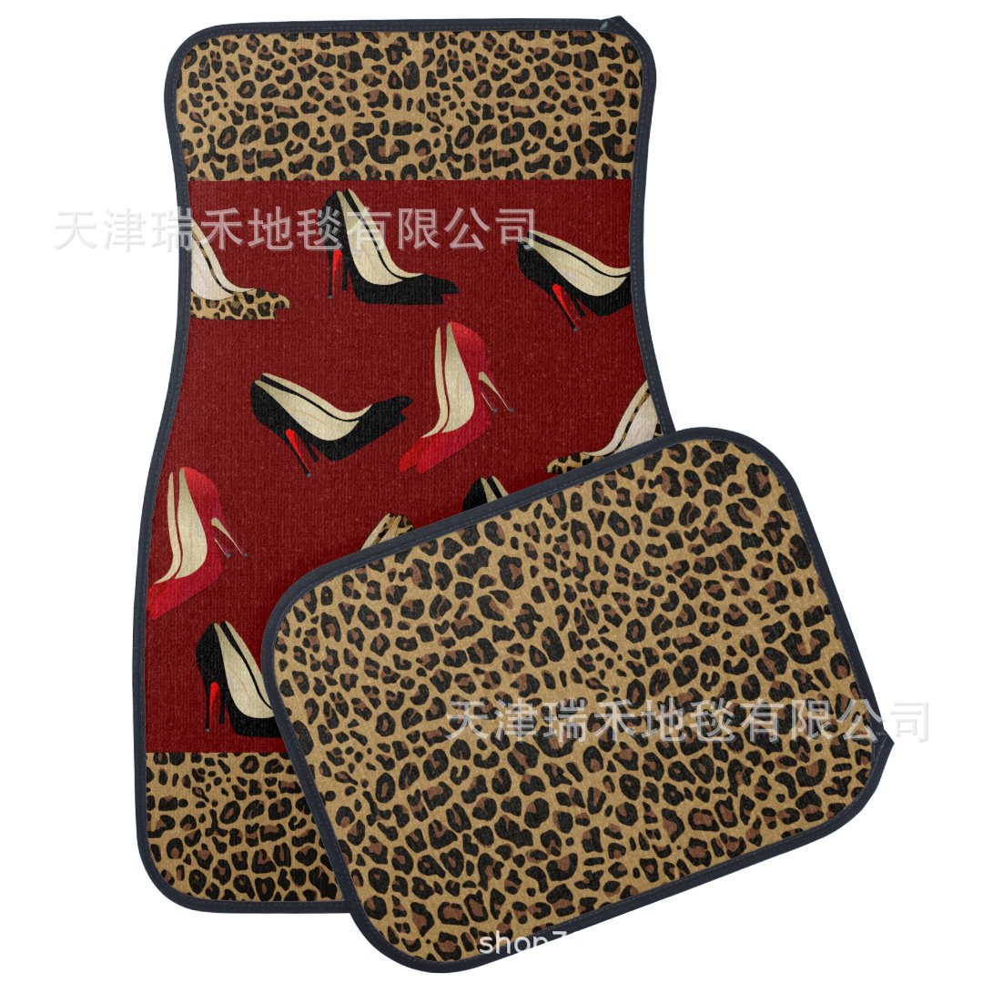 Factory Straight Hair TEMU Non-slip Dirty Resistant Car Mat Carpet suit Nordic Light Luxury Car Dirty Resistant Floor Mat Wholesale