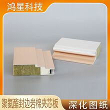 钢结构厂房外墙 聚氨酯封边岩棉夹芯板 图纸深化 源头工厂