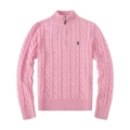 Half zip sweater pink black label