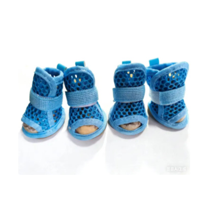 [Venta directa de fábrica] zapatos de verano transpirables zapatos de perros pequeños zapatos de mascotas al aire libre no se caen sandalias elásticas