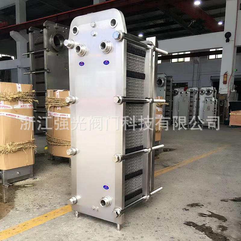 卫生级食品级不锈钢，啤酒麦汁板式冷却器换热器，整体304不锈钢