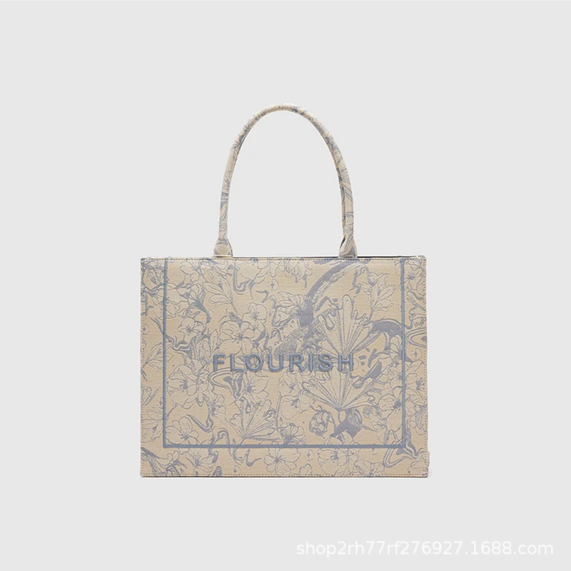 URDMV BMIMO bolso de mujer 2024 nuevo verano bordado letras bolso portátil bolso de mochila versátil vieja flor bolso especial