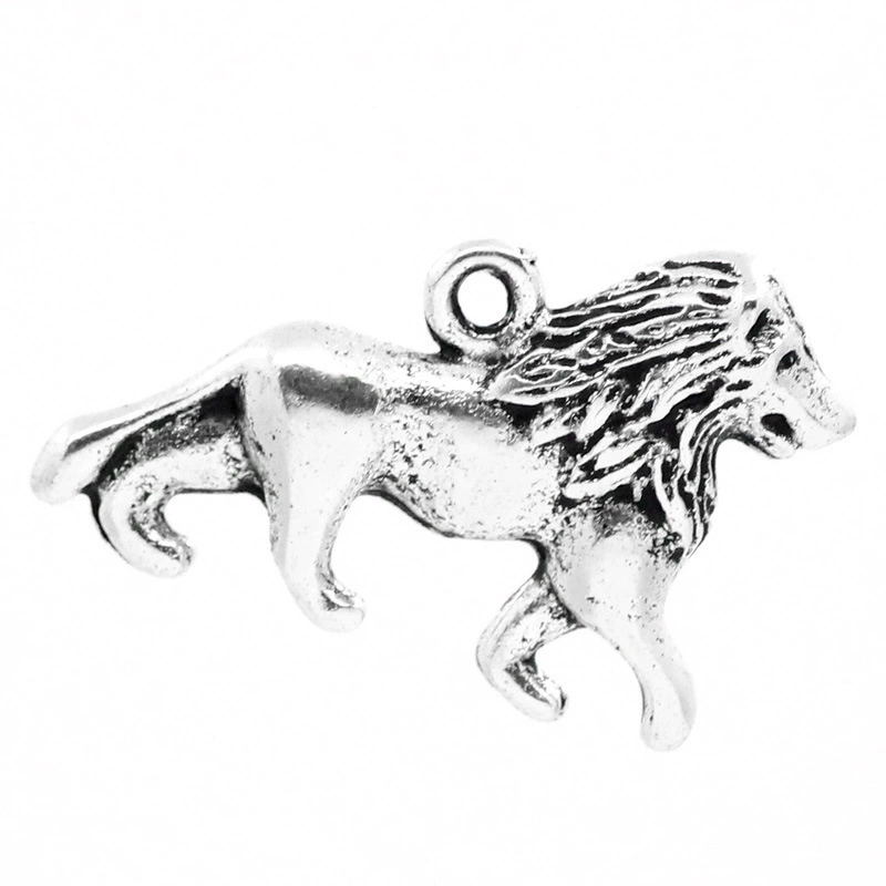 Фабрика прямые поставки горячий Древний серебряный кулон Лев 26x17mm-30 Ретро властные ювелирные изделия животных оптом