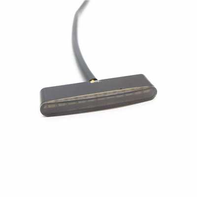 CH-2070B Suitable for Harley Motorcycle Modified LED Rear Light Mini Brake Driving Long Strip Tail Light (Tail light) - blackened-cover