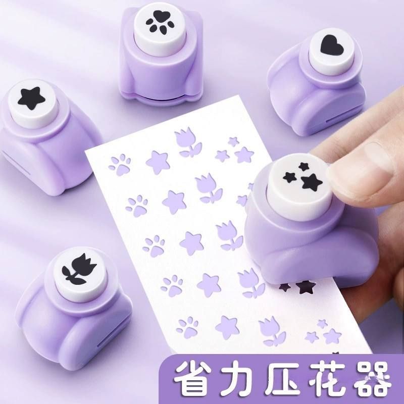 Вы можете получить высококачественное устройство для тиснения с пятиконечной звездой и милым узором для дырокола для детей.