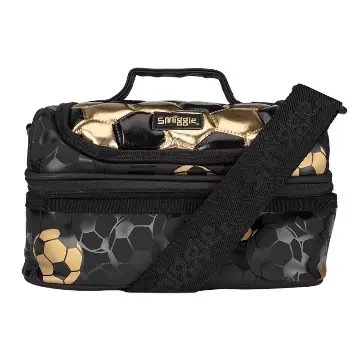 Smiggle Golden Football Schoolbag Box Set para niños Papelería Bolsa de almacenamiento multifuncional Mochila de descompresión Regalo