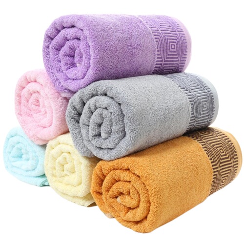 Bamboo fiber large bath towel with wide and broken sections, thickened adult style bath towel, soft and absorbent manufacturer wholesale