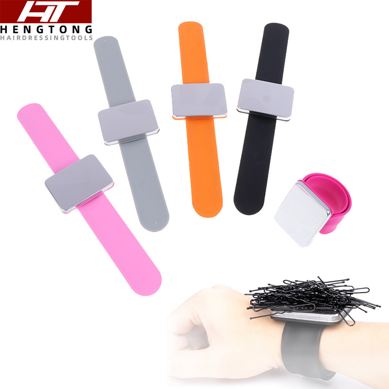 wholesale silica gel magnet A wrist Bracelet Pat magnet Needle Card issuance Pat square Bracelet band