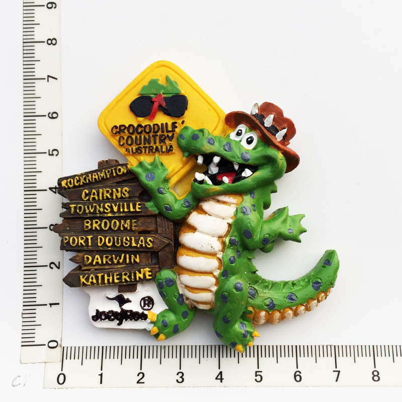 El crocodile road sign