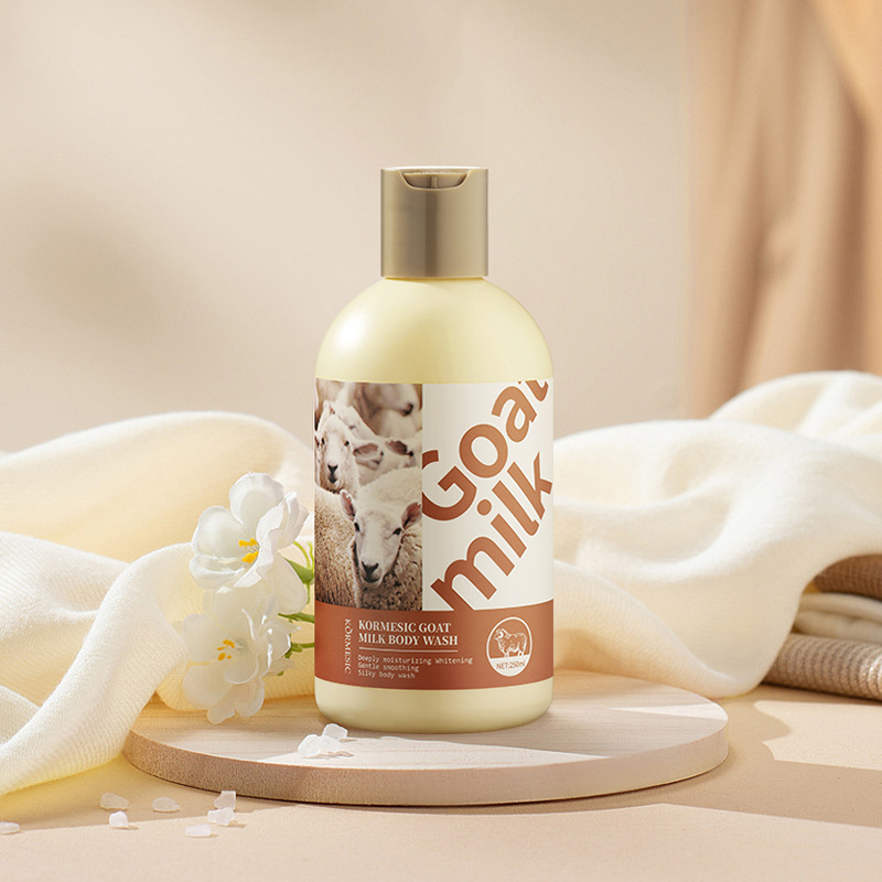KORMESIC ヤギミルク シャワー ジェル 250ml 完全英語パッケージ フレグランス マイルド ボディ クレンジング 越境卸売|undefined