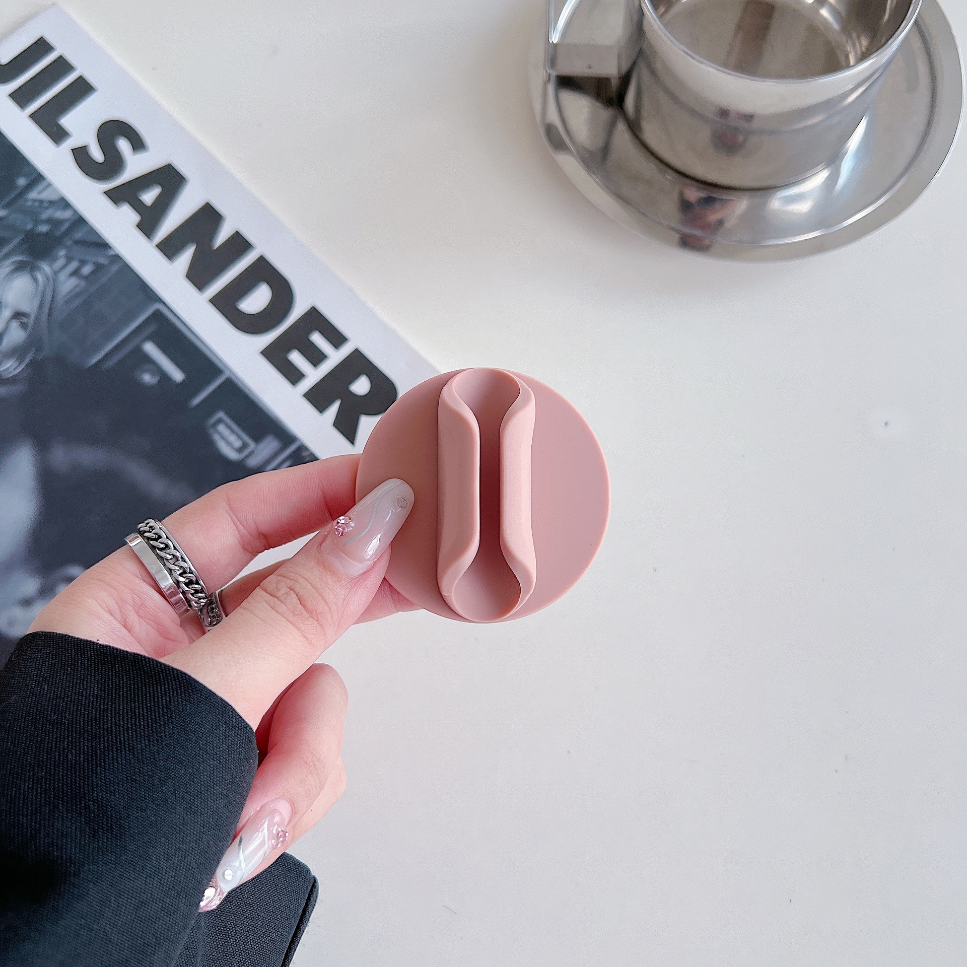 Teléfono móvil pegatina de espalda redonda de 3m esmalte labial esmalte soporte de lápiz labial soporte de teléfono móvil pegatina accesorios generales perezosos