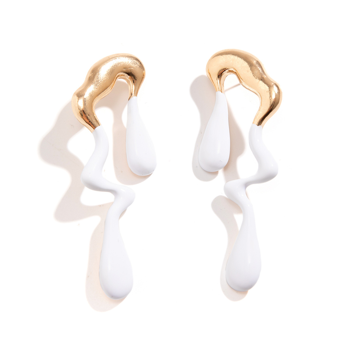 Boucles d'oreilles géométriques pour femmes et filles, grande mode, goutte d'eau irrégulière, minimalisme, boucles d'oreilles modernes en métal, boucles d'oreilles hypoallergéniques, bijoux tendance, cadeaux_voghion.com