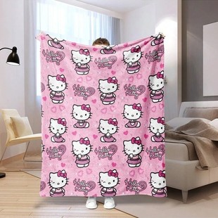 Sanrio 1 шт., фланель с рисунком «Hello Kitty» на День святого Валентина