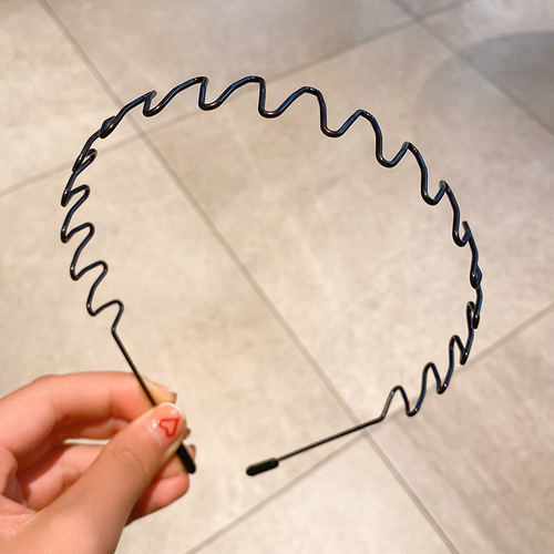 Manufacturer's direct sale men's hair tie frizzy hair clip sports wave summer face wash headband for women hair bun hairpin short hair head accessory
