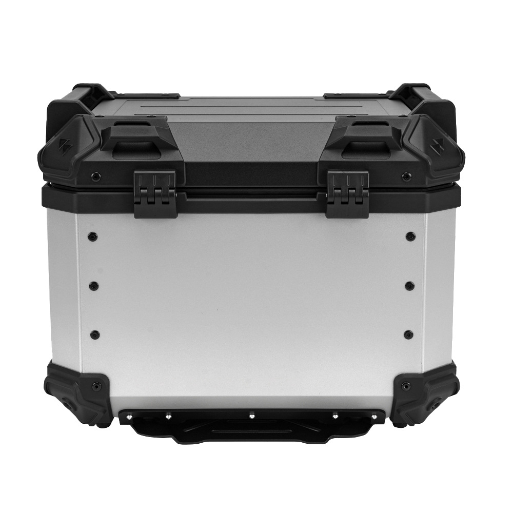 Motorcycle 45L Aluminum Alloy Tail Box Rear Luggage Box Electric Vehicle Scooter Universal Storage Box Large Capacity Wholesale