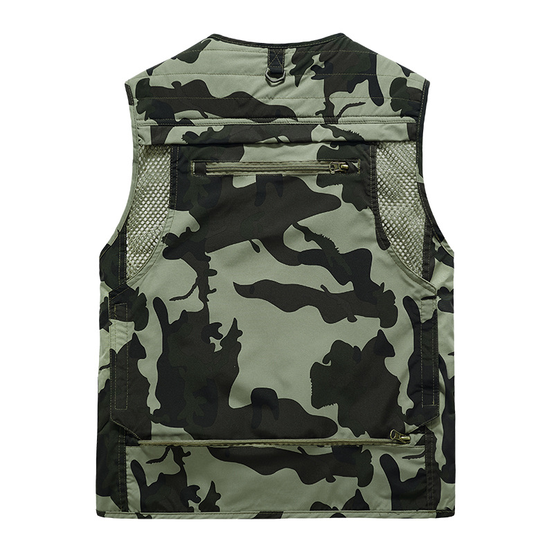 Primavera y otoño nuevo chaleco de hombre de bolsillo delgado de moda transpirable 2019 nuevo chaqueta de hombro de montaña al aire libre para hombres
