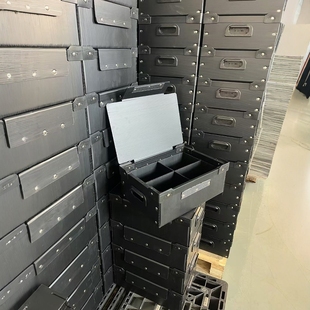 J8 Circuit Board Battery Anti-Collision with Cover Anti-Static Turnover Box Compartment Operation Black Knife Card Box Hollow Board Ppg3