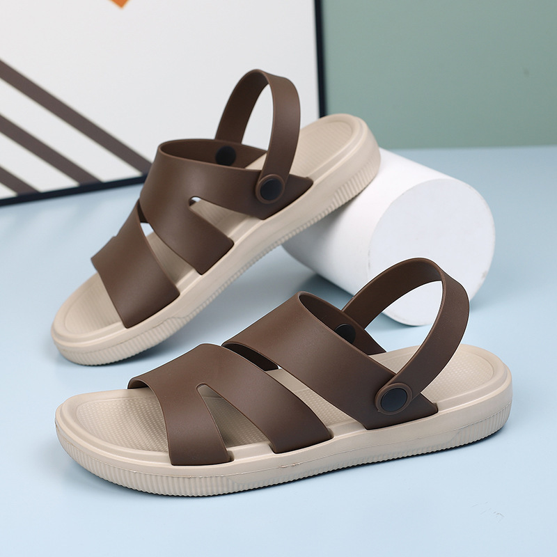 Cross-Border 2026 Summer New Style Simple Dual-Use Sandals for Home, Bathroom, Beach, Travel, and Outdoor Use for Men