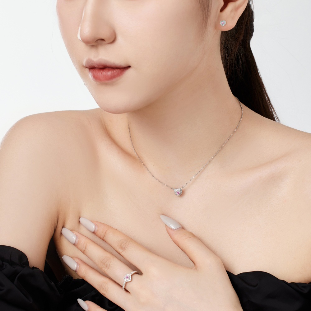 3g Weight Zircon Inlay Material Rings Classification 5, 9 Ring Size Banquet, Daily Occasion 925 Sterling Silver Material Heart Shape Pattern 2025 Spring and Summer Season Women's Gender Plating Design Elegant, Simple Style Style 925 Sterling Silver Zircon Heart Shape Rings 925 Sterling Silver Rings 24