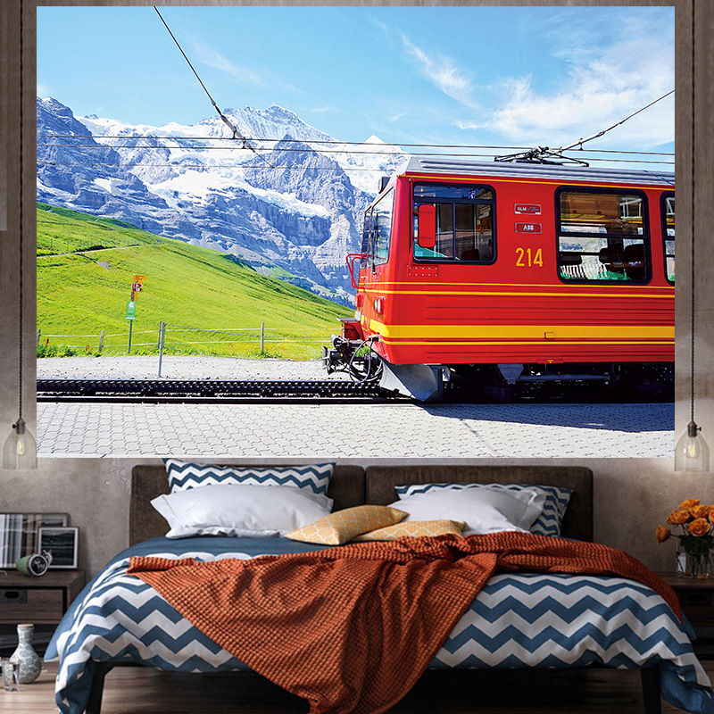 Tela de fondo ins estilo colgante papel pintado de tela dormitorio habitación renovación diseño noche lienzo cartel decorativo paño de pared