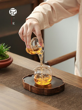 高硼硅玻璃小盖碗高颜值琉璃主人杯女生茶杯套装泡茶功夫茶具