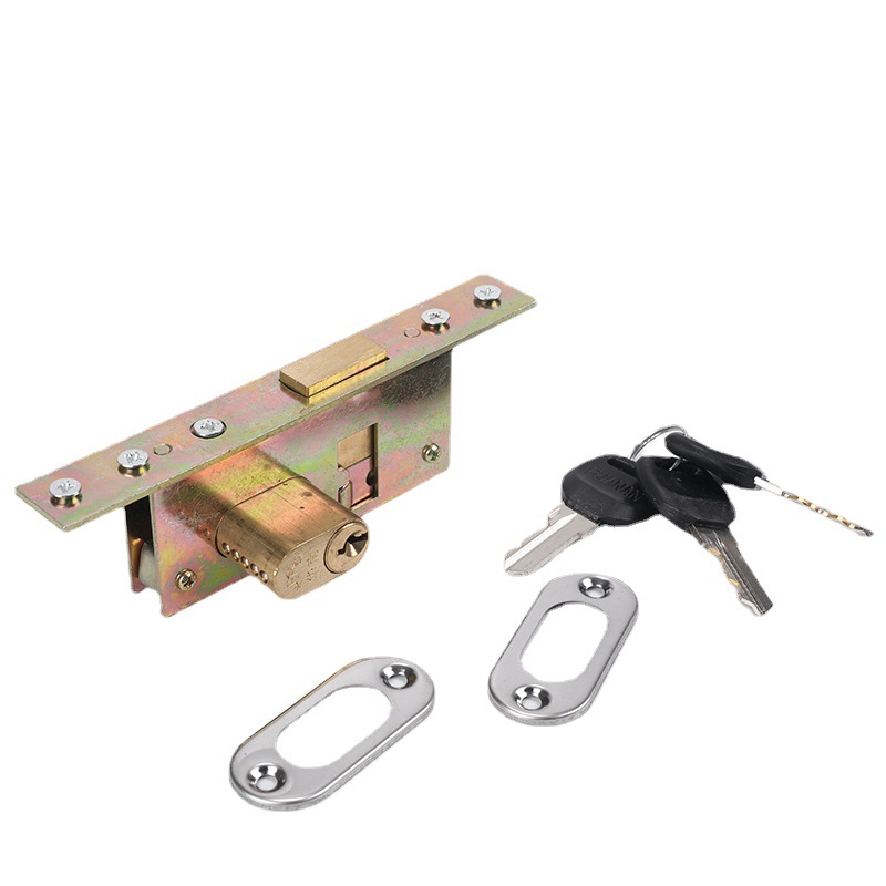 Capitán Marca C-84 Tipo de aleación de aluminio cerradura de la puerta mecánica kendeji cerradura de la puerta de cristal enmarcado cerradura de la puerta cerradura del piso