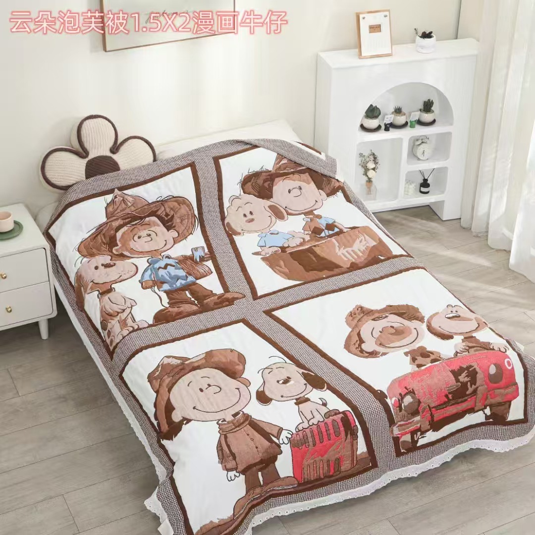 코믹 데님 150*200 (레이스 포함)