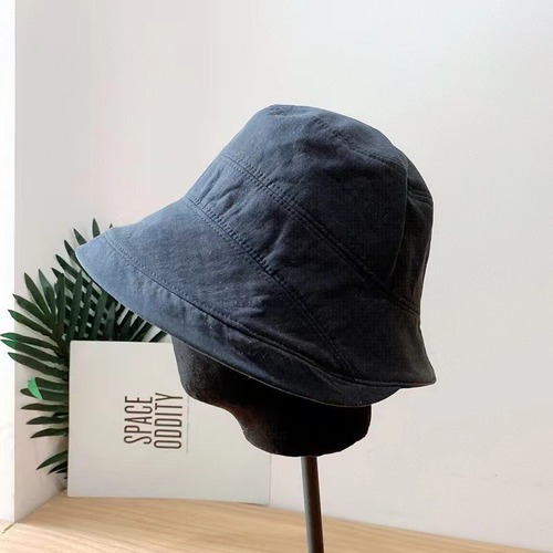New Women's Wide Brim Fisherman Hat Korean Style Instagram Trendy Face-Smaller Bucket Hat Face Cover Sun Hat Sunshade Hat