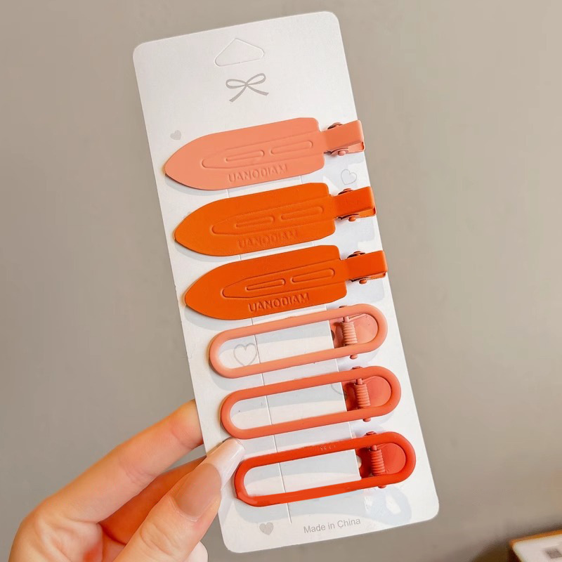 Pin de cabello sin marcas para mujeres 2025 nuevo frente lateral pecado clips maquillaje pin de cabello clip de boca de pato tocado