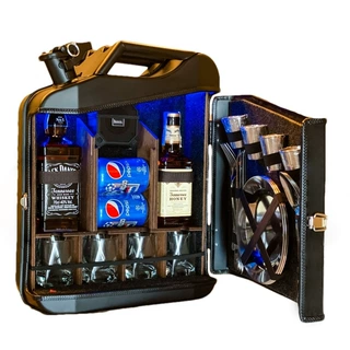 新品跨境油桶酒柜圣诞节日礼物迷你酒吧 JerryCanMiniBarForaGift