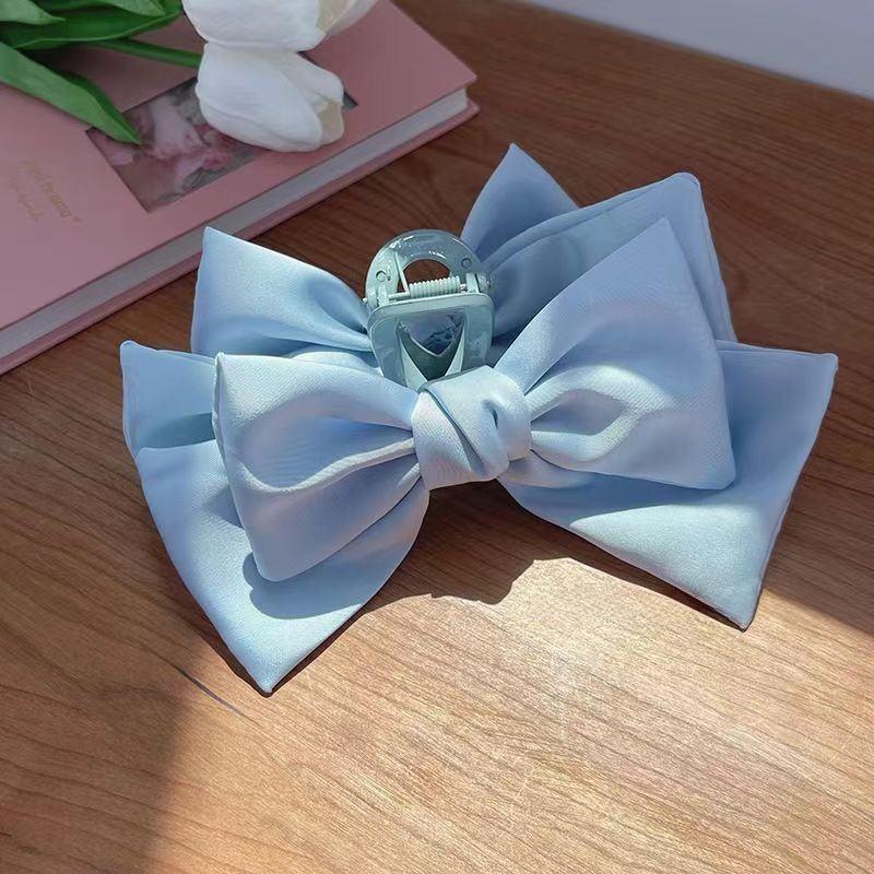 Elegante fermaglio per capelli con fiocco double face donna_voghion.com