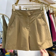纯棉大码薄款短裤女装夏季胖妹妹显瘦梨型身材宽松阔腿韩版五分裤
