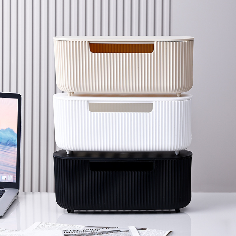 蓋付きプラスチック収納ボックス、デスクトップ充電データケーブル、隠し携帯電話、コンピュータ、タブレット、ケーブルボード、整理器具|undefined
