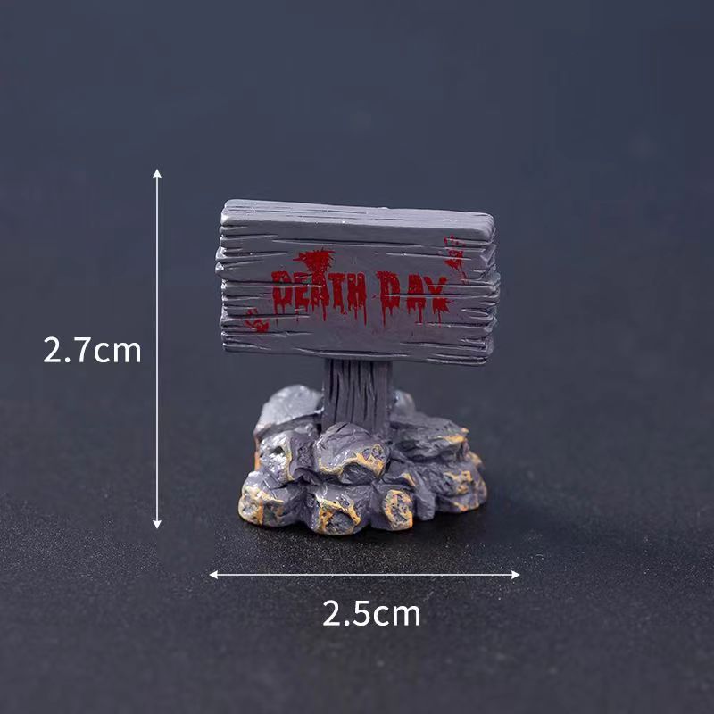 Hogar Escritorio Decoración creativa Tema de Halloween Pequeños adornos al por mayor Resina Calavera Hueso Resurrección Momia