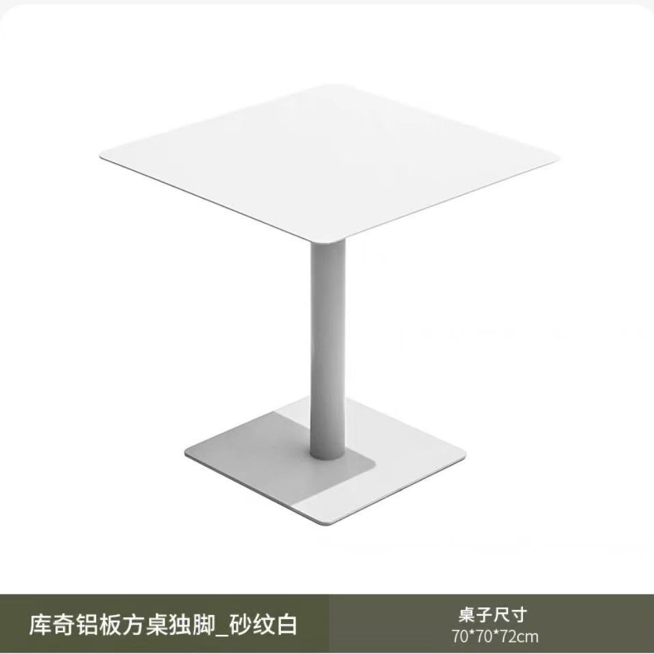 Mesa y silla al aire libre Combo Villa Jardín Nórdica Terraza Mesa Mesa de comedor Silla de comedor de cordón Diseñador de patio Mesa de balcón al aire libre