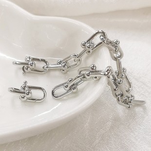 DIY Accessories Necklace Bracelet Long Buckle U-shaped Horseshoe Chain Multi-length Latch Jewelry Accessories Connecting Buckle