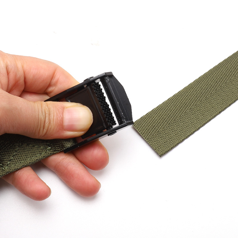 Army Green Zinc Alloy Buckle Tie-Down Strap Truck Motorcycle Bike