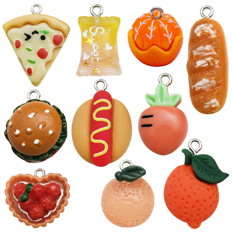 1 Piece Resin Fruit Pendant display picture 1