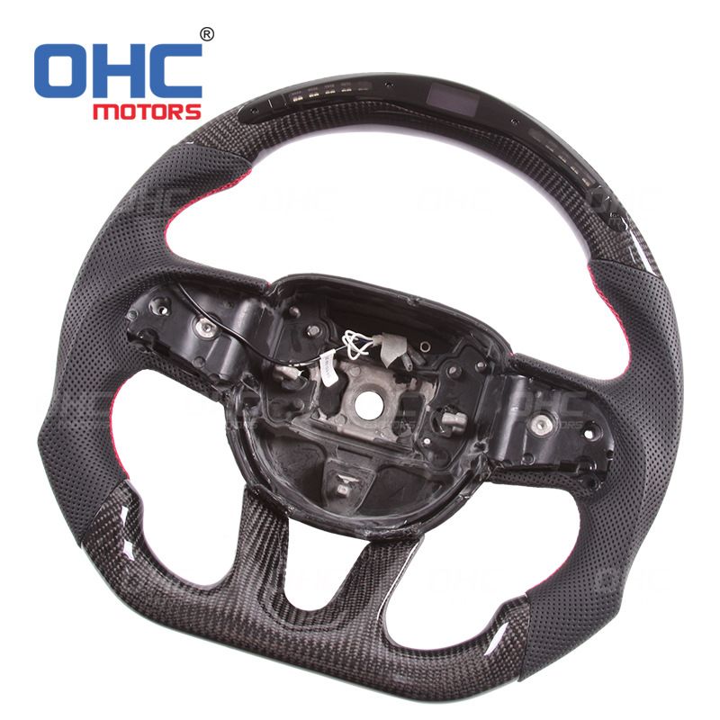 For 14-19 years dodge Charger Challenger SRT LED smart carbon fiber steering wheel modified dodge