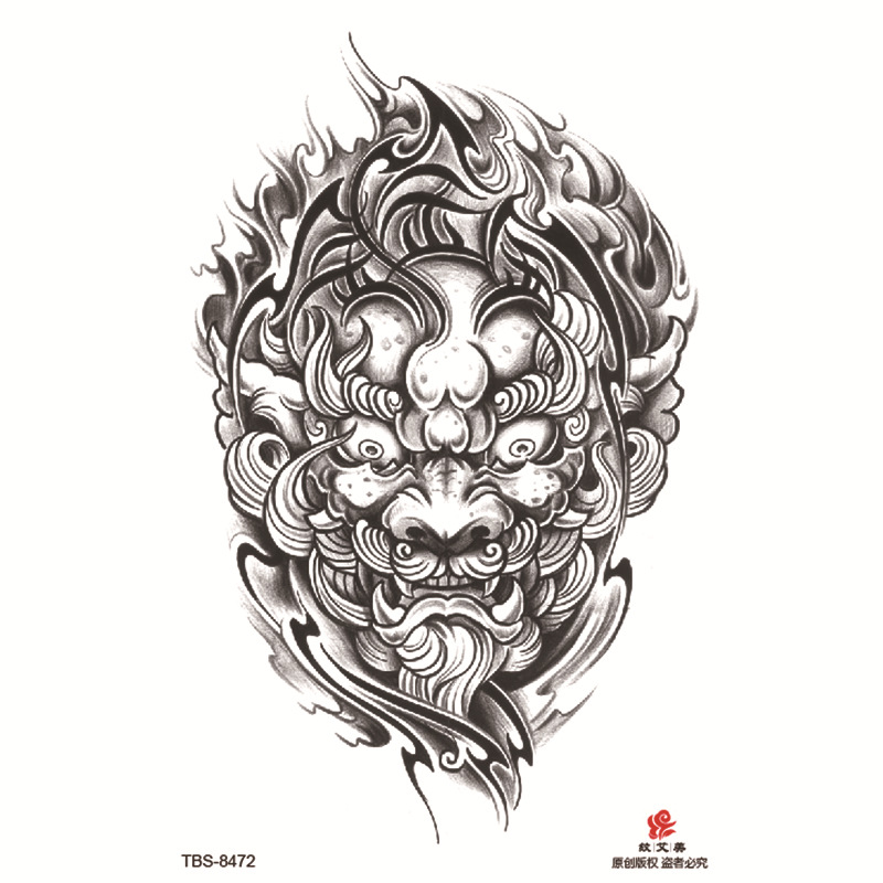 Pegatinas de tatuaje impermeables de brazo completo pequeño, símbolo de tótem, pegatinas de brazo pequeño, conjunto de ensamblaje al por mayor, suministro transfronterizo