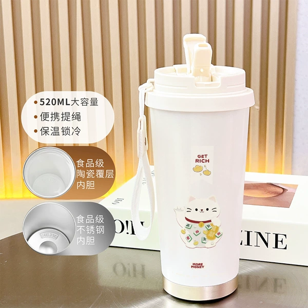 【Food Grade 316 Stainless Steel】Antique White-BXAB15619 Zhaocao