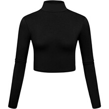 Q 61454 Long Sleeve Crop Top ¶�곤������ ����ѷ�羳ŷ��