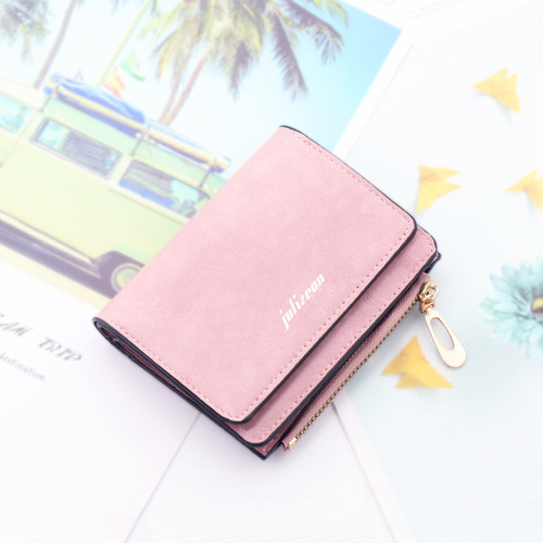 Women's wallet women's short niche design tri-fold wallet multi-card slot women's tri-fold wallet simple student