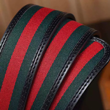 皮带男士真皮双G平滑扣休闲商务百搭裤带女青年社会精神小伙腰带