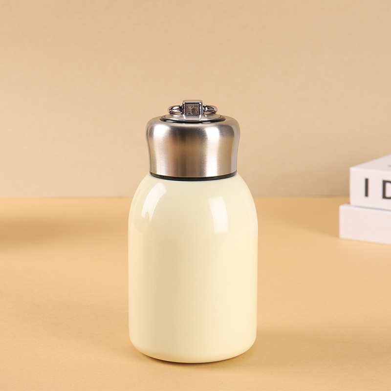 304 acero inoxidable gorda pequeña taza de aislamiento térmico logotipo personalizado taza de bolsillo de estómago para hombres y mujeres portátiles al aire libre taza de agua