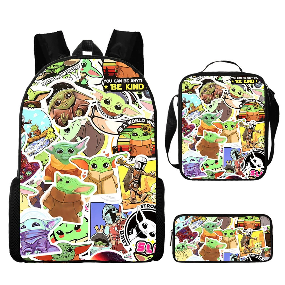 Backpack, children's Yoda, school bag for elementary school students, star wars