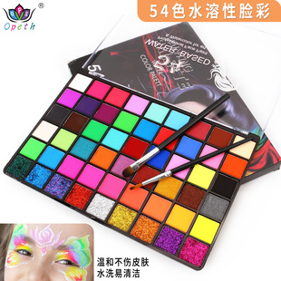Foreign Trade Hot-Selling 54-Color Body Painting Pigment Halloween Face Face Painting Paste Face Paint Oil Paint Set Wholesale